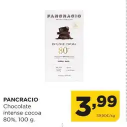 Alimerka PANCRACIO Chocolate intense cocoa 80% oferta