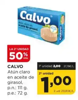 Alimerka CALVO Atún claro en aceite de girasol oferta
