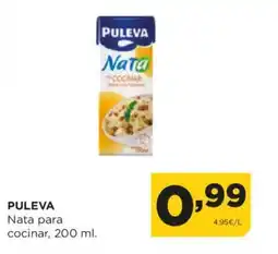 Alimerka PULEVA Nata para cocinar oferta