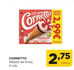 Alimerka CORNETTO Helado de fresa, oferta