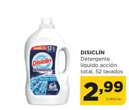 Alimerka DISICLÍN Detergente líquido acción total, 52 lavados oferta