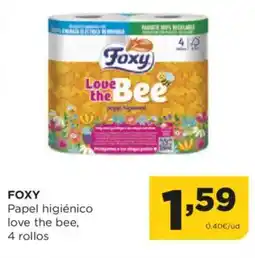 Alimerka FOXY Papel higiénico love the bee, 4 rollos oferta