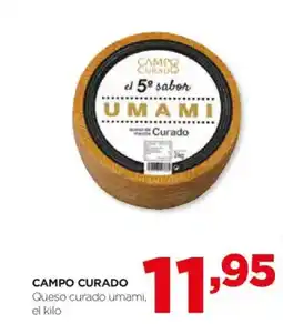 Alimerka CAMPO CURADO Queso curado umami, oferta