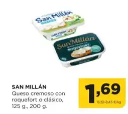 Alimerka SAN MILLÁN Queso cremoso con roquefort o clásico oferta