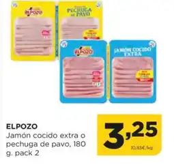 Alimerka ELPOZO Jamón cocido extra o pechuga de pavo oferta