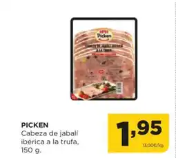 Alimerka PICKEN Cabeza de jabalí ibérica a la trufa, oferta