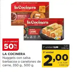 Alimerka LA COCINERA Nuggets con salsa barbacoa o canelones de carne oferta