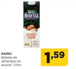 Alimerka KAIKU Bebida de almendra sin azúcar oferta