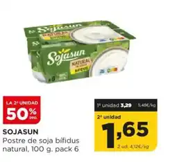 Alimerka SOJASUN Postre de soja bifidus natural oferta
