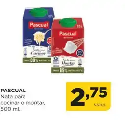 Alimerka PASCUAL Nata para cocinar o montar, oferta