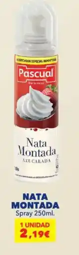 Alimerka PASCUAL Nata montada oferta
