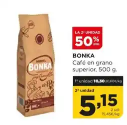 Alimerka BONKA Café en grano superior oferta