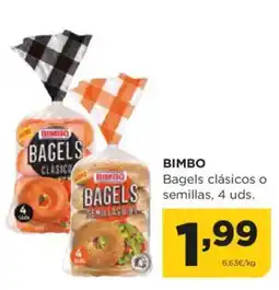 Alimerka BIMBO Bagels clásicos o semillas oferta