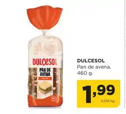 Alimerka DULCESOL Pan de avena, oferta