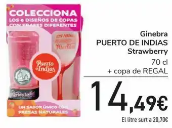 Jata Ginebra puerto de indias strawberry + copa de regalo oferta