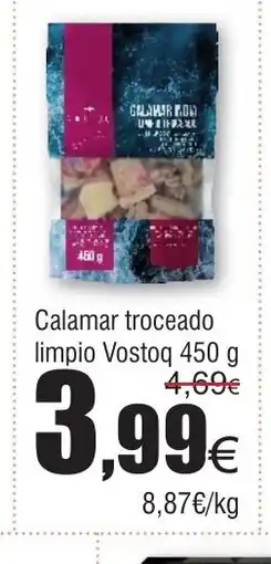 FROIZ Calamar troceado limpio Vostoq oferta