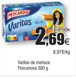 FROIZ PESCANOVA Varitas de merluza oferta