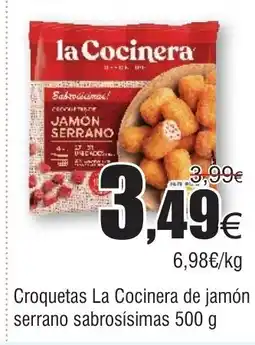 FROIZ Croquetas La Cocinera de jamón serrano sabrosísimas oferta