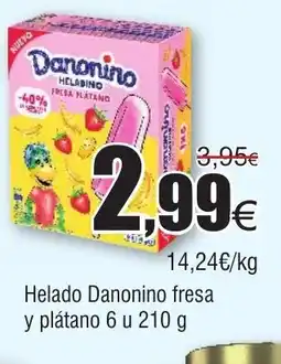 FROIZ Helado Danonino fresa y plátano oferta