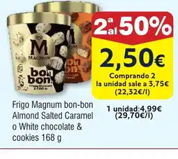 FROIZ Frigo Magnum bon-bon Almond Salted Caramel o White chocolate & cookies oferta
