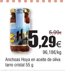 FROIZ Anchoas Hoya en aceite de oliva tarro cristal oferta