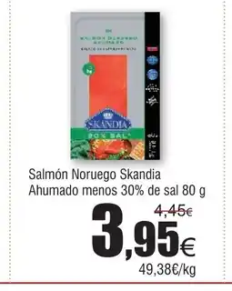 FROIZ Salmón Noruego Skandia Ahumado menos 30% de sal oferta