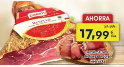 FROIZ Jamón serrano deshuesado Coren reserva oferta