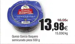 FROIZ Queso García Baquero semicurado pieza oferta