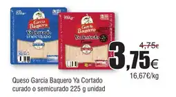 FROIZ Queso García Baquero Ya Cortado curado o semicurado oferta