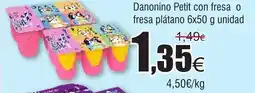 FROIZ Danonino Petit con fresa o fresa plátano oferta