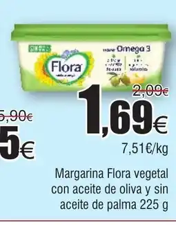 FROIZ Margarina Flora vegetal con aceite de oliva y sin aceite de palma oferta