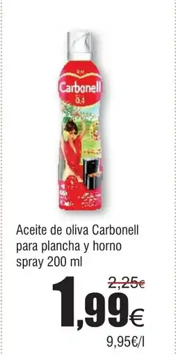 FROIZ Aceite de oliva Carbonell para plancha y horno spray oferta