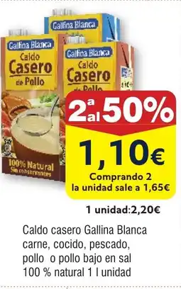 FROIZ GALLINA BLANCA Caldo casero carne cocico pescado pollo o pollo bajo en sal oferta