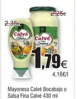 FROIZ CALVE Mayonesa Calvé Bocabajo o Salsa Fina oferta