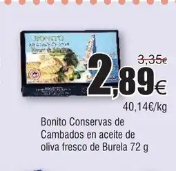 FROIZ Bonito Conservas de Cambados en aceite de oliva fresco de Burela oferta