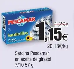 FROIZ Sardina Pescamar en aceite de girasol oferta