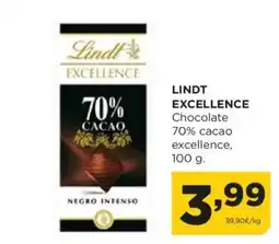 Alimerka LINDT EXCELLENCE Chocolate 70% cacao excellence oferta