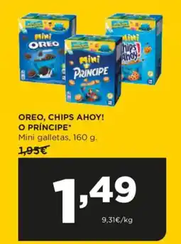 Alimerka OREO, CHIPS AHOY! O PRÍNCIPE⭑ Mini galletas oferta