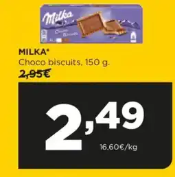 Alimerka MILKA Choco biscuits, oferta