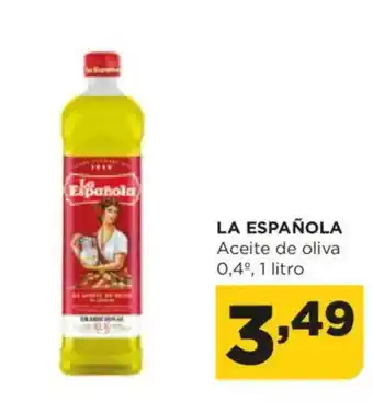 Alimerka LA ESPAÑOLA Aceite de oliva 0,4% oferta