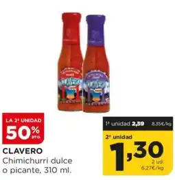 Alimerka CLAVERO Chimichurri dulce o picante oferta