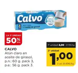 Alimerka CALVO Atún claro en aceite de girasol oferta