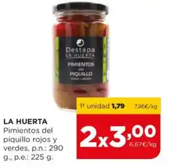 Alimerka LA HUERTA Pimientos del piquillo rojos y verdes oferta