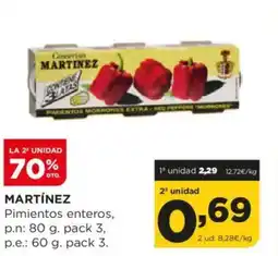 Alimerka MARTÍNEZ Pimientos enteros oferta