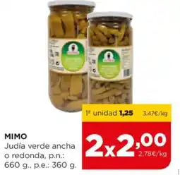Alimerka MIMO Judía verde ancha o redonda oferta