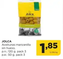 Alimerka JOLCA Aceitunas manzanilla sin hueso, oferta