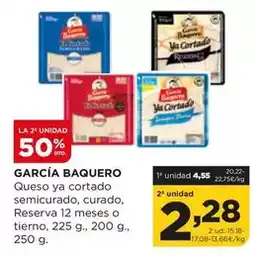 Alimerka García baquero - queso ya cortado semicurado, curado, reserva 12 meses o tierno oferta