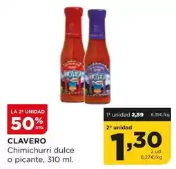 Alimerka Clavero chimichurri dulce o picante oferta