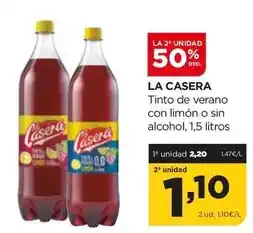 Alimerka La casera - tinto de verano con limon o sin alcohol oferta