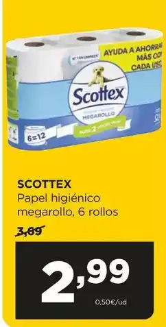 Alimerka Scottex - papel higiénico megarollo oferta